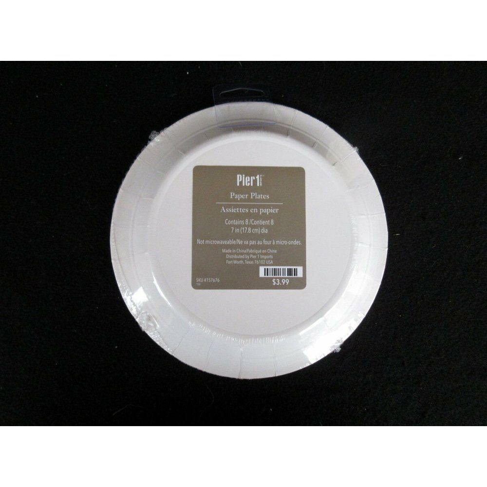 Pier 1 Imports Set Christmas Salad/Dessert Paper Plates/Napkins Village Night - Picture 5 of 5